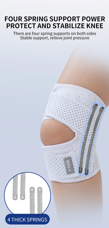 Pressurized Elastic Knee Support - Nylon Compression Knee Brace for Arthritis, Joint Protection & Sports (Men & Women)