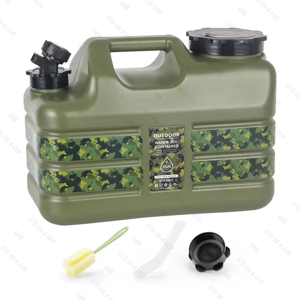 Portable Water Container with Electric Pump - 11L/12L Camping Water Dispenser for Outdoor Use