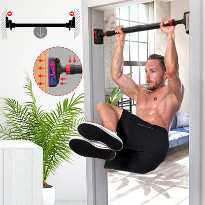 Adjustable Doorway Pull-Up Bar with Level Gauge — 200kg Capacity