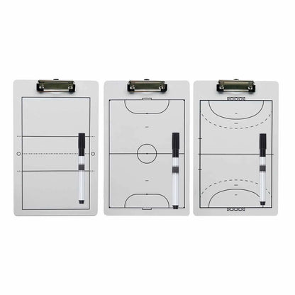 Volleyball Tactic Coaching Board - 35cm x 22cm Portable Strategy Clipboard for Volleyball, Handball & Futsal
