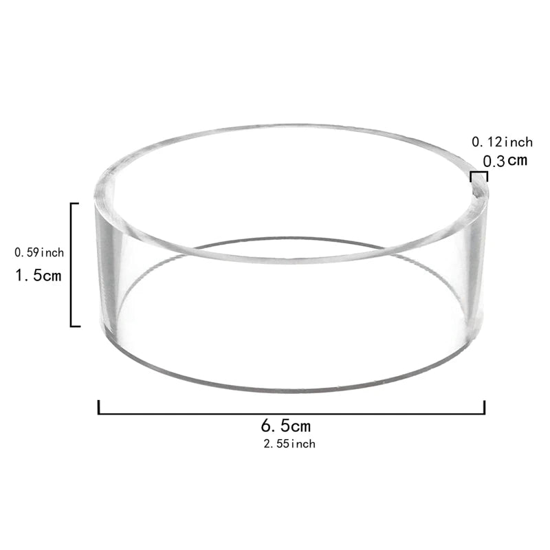 Acrylic Ball Stand Clear Round Display Stand Support Holder For Football Basketball Rugby Soccer