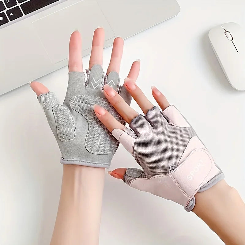 Lightweight Workout Gloves with Excellent Grip - Unisex - Weightlifting, Cycling, Exercise, Training, Fitness & Rowing