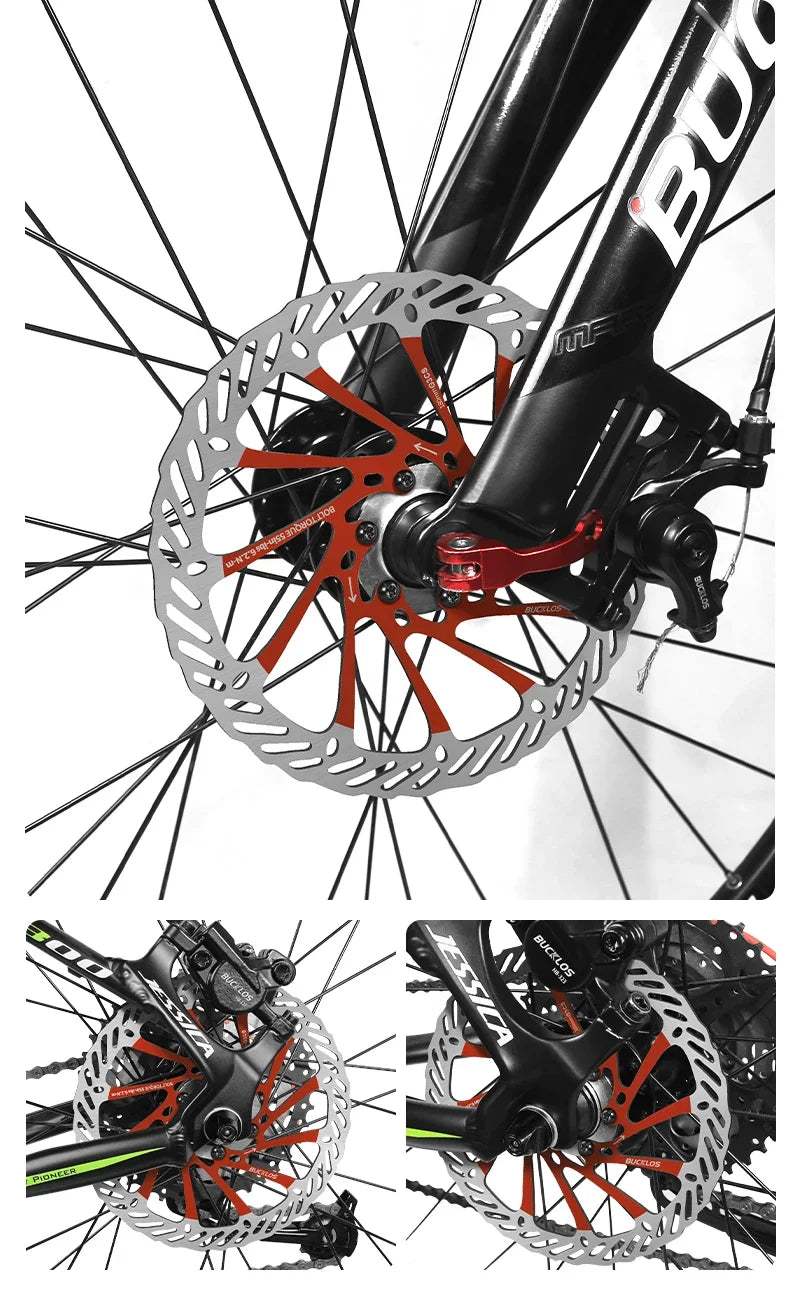 Ultralight Hydraulic Disc Brake Rotor 160/180/203mm - Mountain & Road Bike Compatible with Free Mounting Bolts