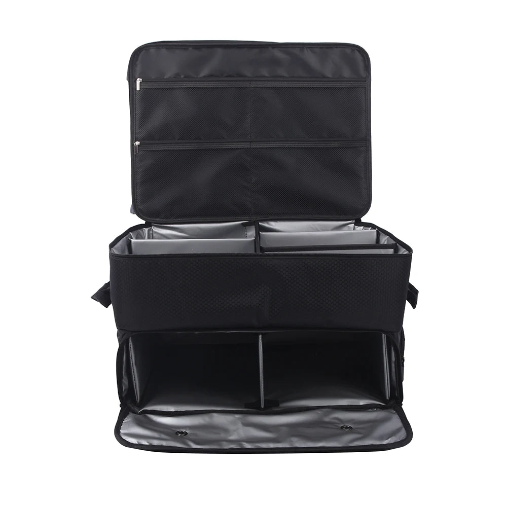 Waterproof Golf Trunk Organizer - Large Storage Box for Golf Shoes, Balls, Tees, Clothes, Gloves & Accessories