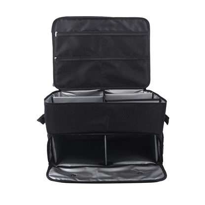 Waterproof Golf Trunk Organizer - Large Storage Box for Golf Shoes, Balls, Tees, Clothes, Gloves & Accessories