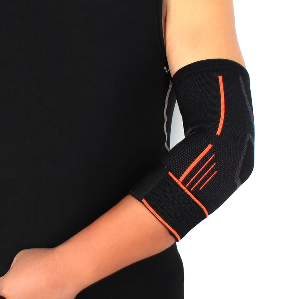Compression Elbow Support Sleeve - Adjustable Brace for Tendonitis, Tennis Elbow, Golf & Joint Pain Relief