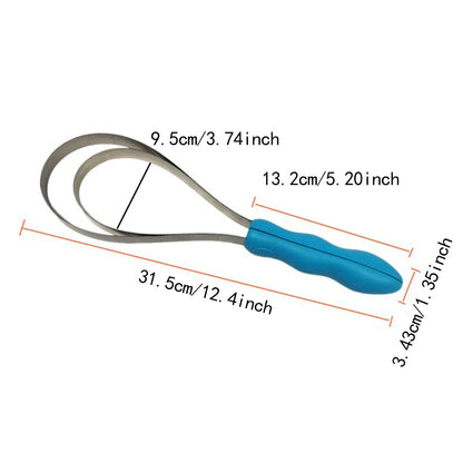 Non-Slip Equestrian Sweat Scraper - Multi-Purpose Grooming Comb for Horses, Cattle & Dogs