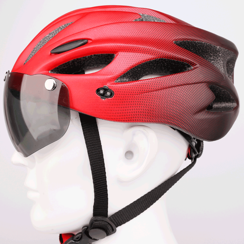 X-TIGER Adult Cycling Helmet with LED Rear Light - Dual Mode Goggle, Lightweight Breathable Design, Fits 58-62cm