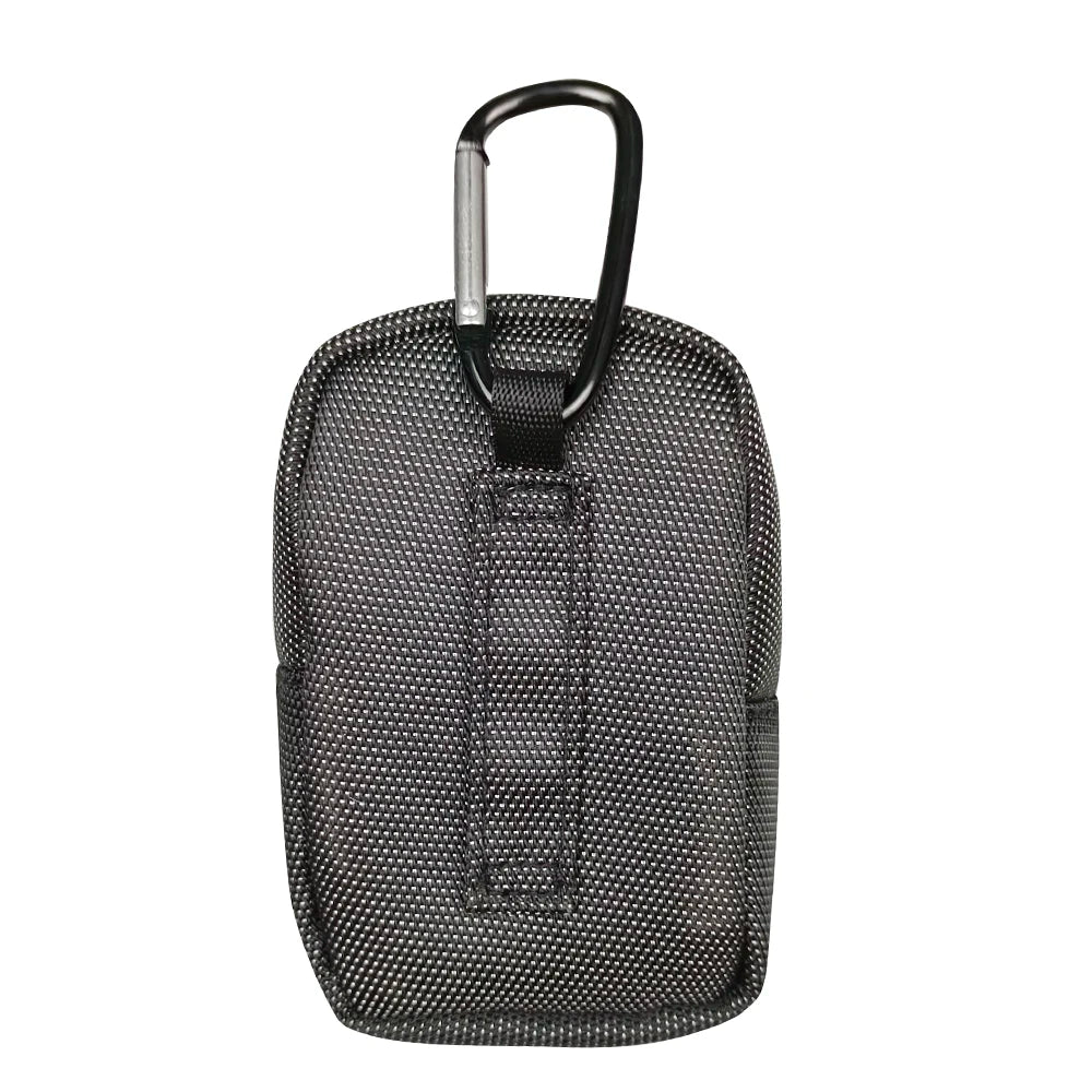 Portable Mini Golf Ball Waist Bag - Nylon Park Golf Ball Holder with Hook for Outdoor Sports
