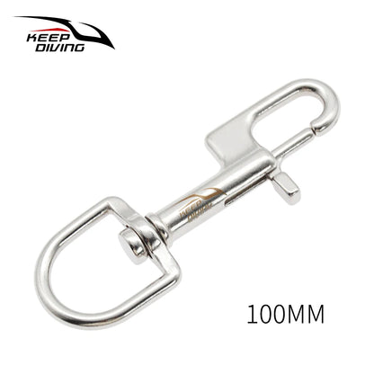 316 Stainless Steel Double-Ended Bolt Snap Hook - 80/90/100/110MM - Scuba Diving BCD Accessories