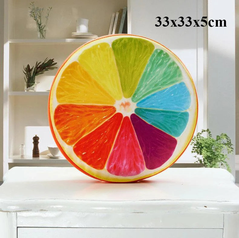 Japanese-style Circular Memory Foam Cushion, Tatami Knitted Cotton Chair Cushion, Office Chair Round Pillow