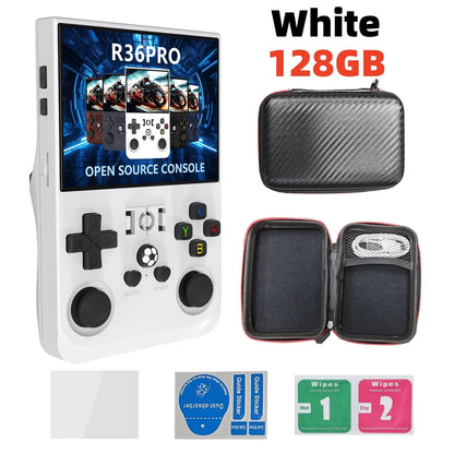 Retro Handheld Game Console R36S - 3.5" IPS Screen - 128GB Storage - Linux System - Portable Pocket Player (R36 Ultra/PRO)