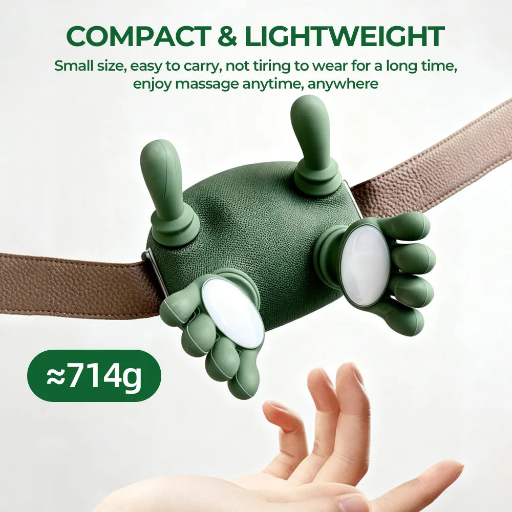 Wireless Neck & Shoulder Massager - Bionic Finger Cervical Trapezius Kneading Massage Shawl with Brushless Motor