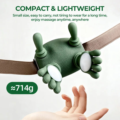 Wireless Neck & Shoulder Massager - Bionic Finger Cervical Trapezius Kneading Massage Shawl with Brushless Motor