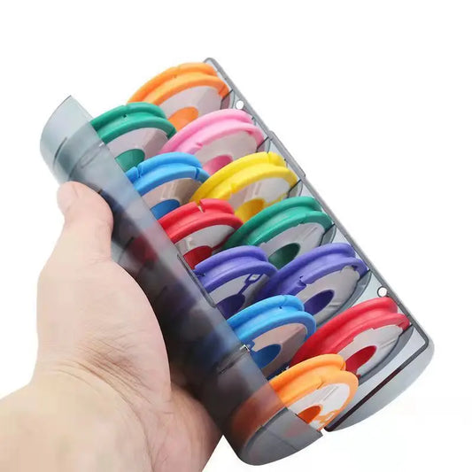 Professional Fishing Line Organizer Box - Multi-Spool Winding Board with Storage