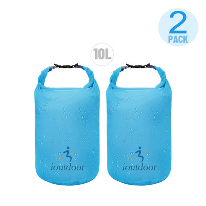 Waterproof Dry Bag 10L - Lightweight Combo Wet/Dry Bag for Kayaking Swimming Fishing Rafting - 210T Polyester