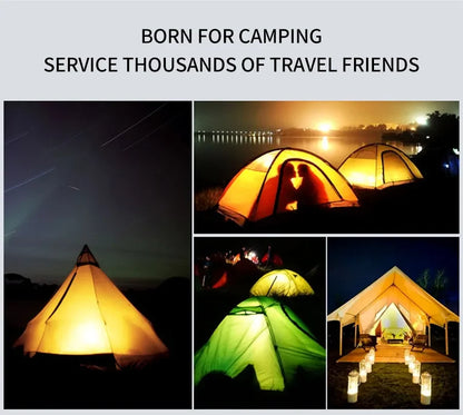 Waterproof Outdoor Tent Lamp - 2 Mode Portable Camping Light for Hiking, Climbing & Yard Use
