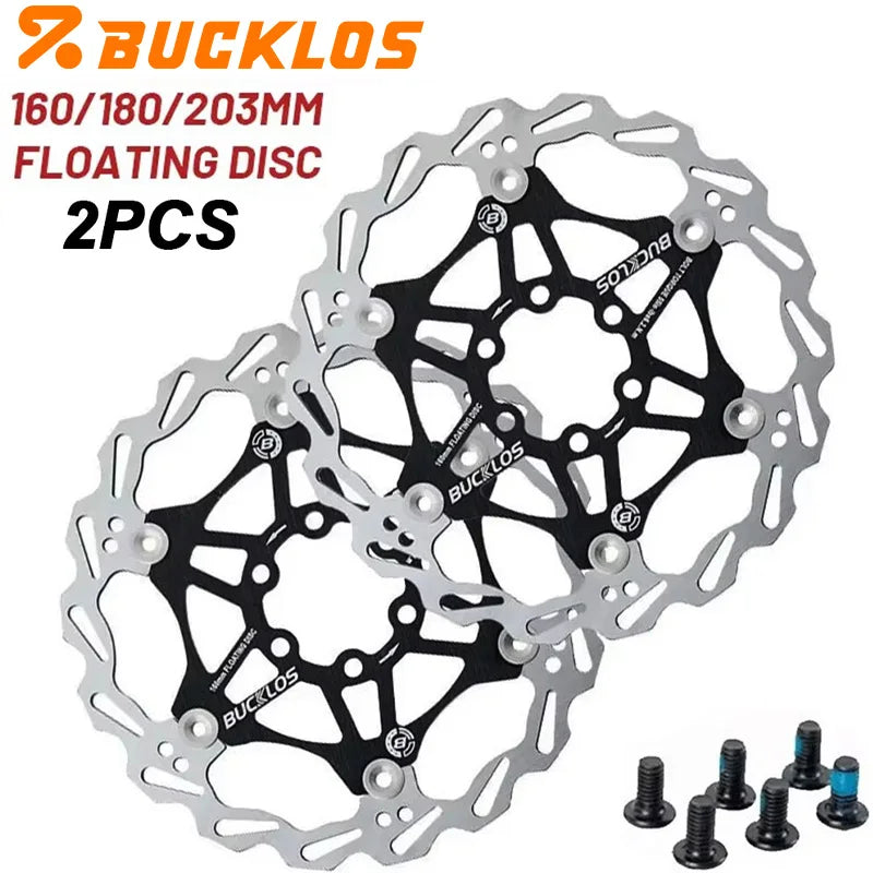 Floating Disc Brake Rotor - 160mm/180mm/203mm MTB & Road Bike - Ultralight Heat Dissipation Design