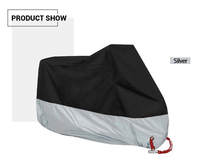 All-Season Waterproof Motorcycle Cover - UV Protection, Dustproof, Indoor/Outdoor for Motorbikes & Scooters