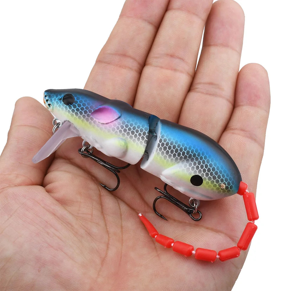 15.5CM Artificial Mouse Fishing Lure - Floating Swimbait for Pike, Bass & Rat - Plastic Minnow Tackle