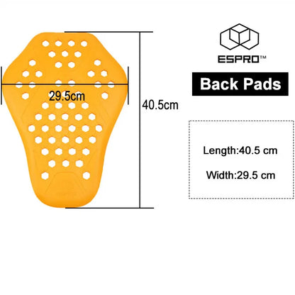 CE-Certified Motorcycle Back Protector - Spine Armor Insert for Riding Jackets