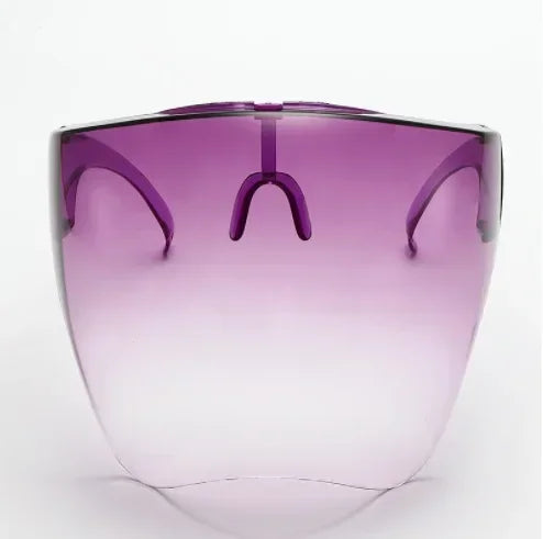 Full Face Shield Cycling Sunglasses - Protective Spherical Lens Goggles for Men & Women