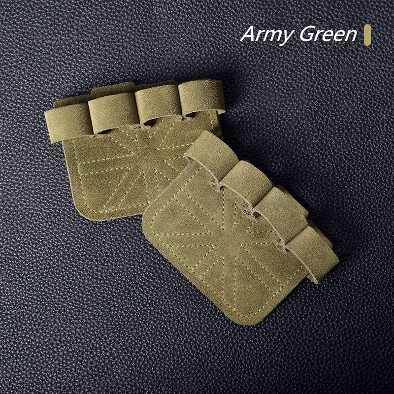 Premium Leather Weight Lifting Gloves - Palm Protection for Men & Women - Fitness Training Grips for Weightlifting, Pull-Ups & Gymnastics