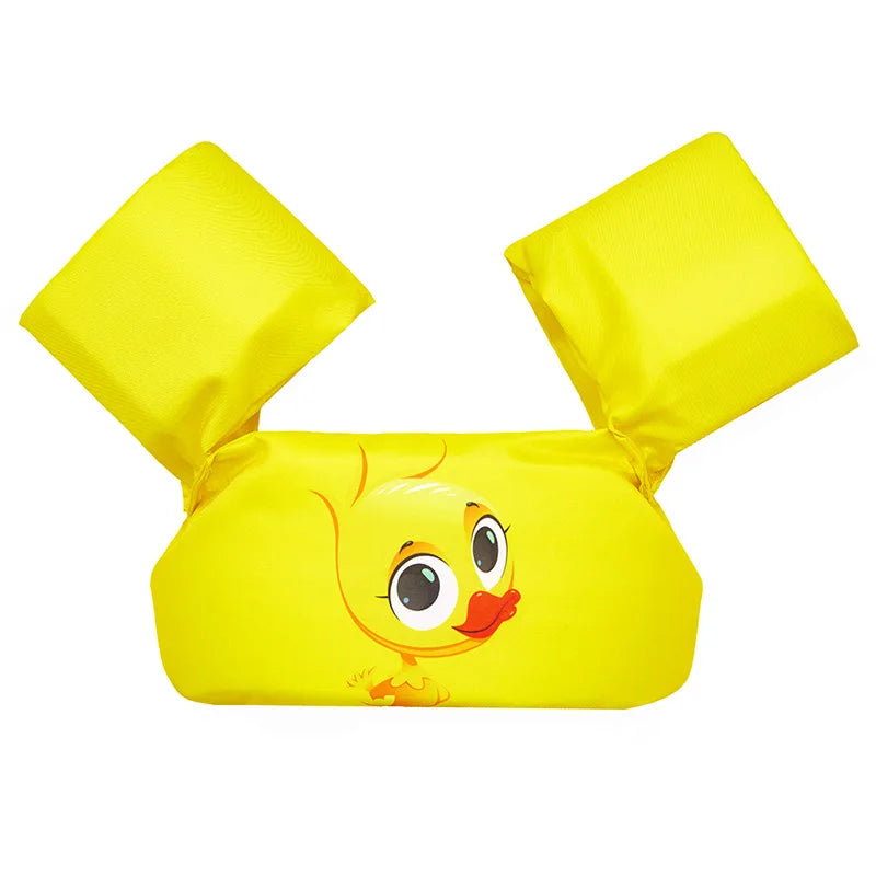 Adjustable Baby Swimming Life Jacket - Cartoon Foam Arm Sleeves with Safety Float Ring for Pool Training