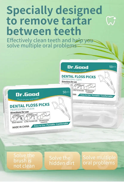 Dental Floss Picks - Oral Care Tools (50/150/300/600/1000 PCS Options)