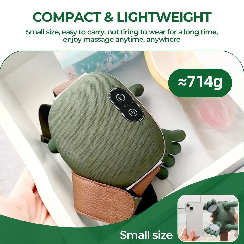 Wireless Neck & Shoulder Massager - Bionic Finger Cervical Trapezius Kneading Massage Shawl with Brushless Motor