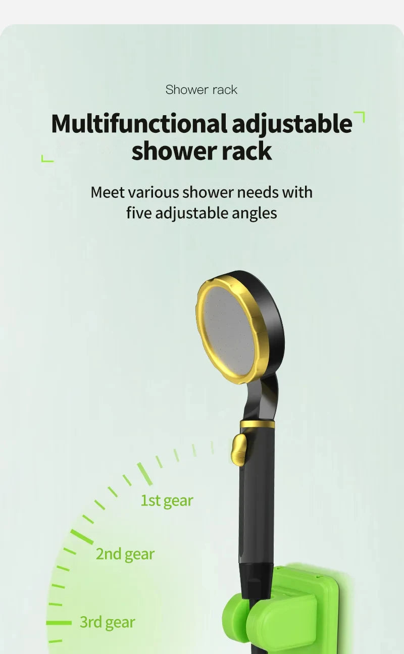 Portable Camping Shower Pump Kit – 6000mAh Outdoor RV Shower with Intelligent Digital Display | Adjustable Camp Shower System