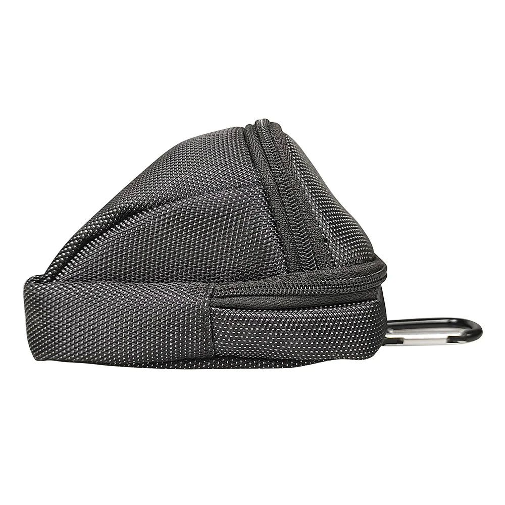 Portable Mini Golf Ball Waist Bag - Nylon Park Golf Ball Holder with Hook for Outdoor Sports
