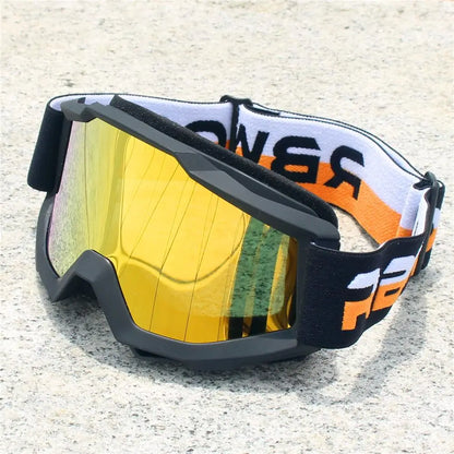Vintage Motorcycle Goggles – MX Motocross Safety Glasses with Night Vision for Helmet & Driving