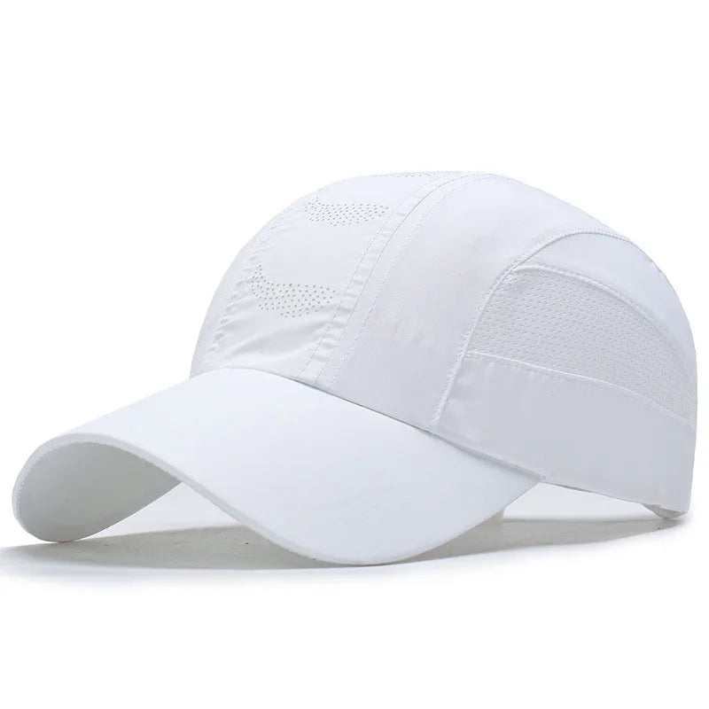 Quick-Dry Mesh Baseball Cap - Sports Running & Golf Hat - Breathable Snapback for Men & Women