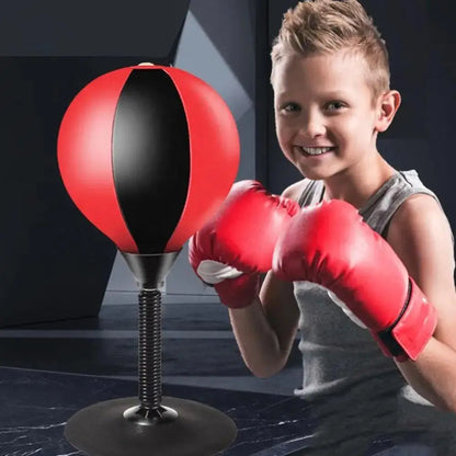 Desktop Punching Bag Stress Relief Toy - Suction Cup Boxing Ball for Kids & Adults