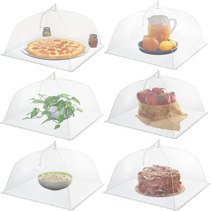 Pop-Up Mesh Food Cover - Collapsible Insect Protection Tent for Outdoor Dining