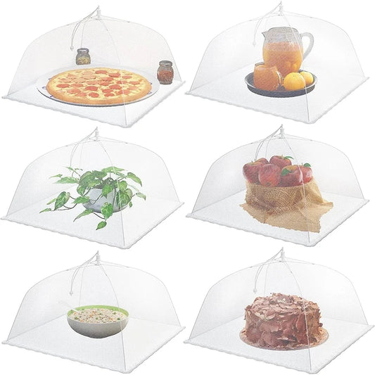 Pop-Up Mesh Food Cover - Collapsible Insect Protection Tent for Outdoor Dining