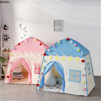 Children's Tent - Indoor/Outdoor Games - Garden Tipi - Princess Castle - Folding Cubby - Toys - Tents - Enfant Room House Teepee Playhouse