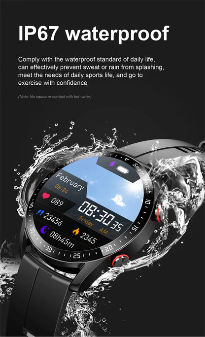 GT Series Smart Watch - HD Screen with Bluetooth Call, GPS Tracker, Heart Rate Monitor & IP68 Waterproof for Men & Women