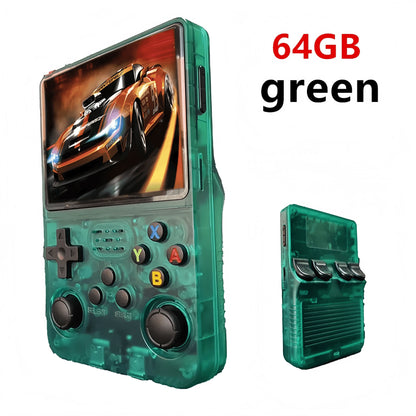 Retro Handheld Game Console R36S - 3.5" IPS Screen - 128GB Storage - Linux System - Portable Pocket Player (R36 Ultra/PRO)