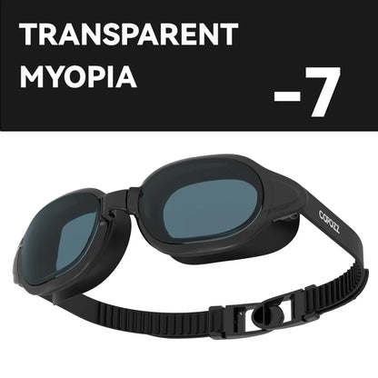 Prescription Swimming Goggles with Anti-Fog UV Protection - Myopia Diopter Swim Eyewear