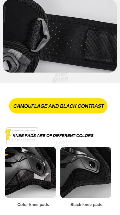 Motorcycle Knee and Elbow Protection Guards - Motocross Off-Road Racing MTB Pads