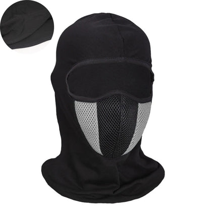 Breathable Motorcycle Balaclava - Full Face Mask with Neck Hood for Motocross & Motorbike Riding