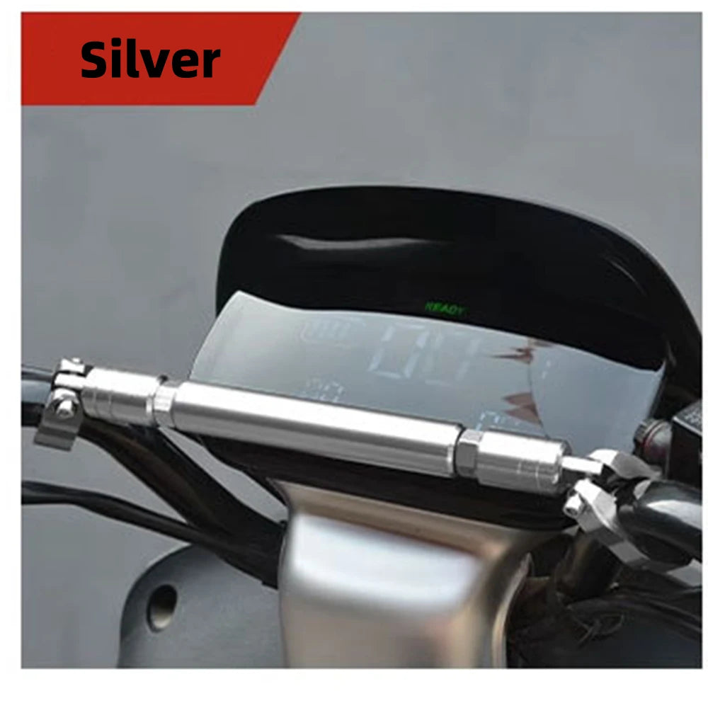 22mm Motorcycle Handlebar Crossbar - Adjustable Reinforcement Balance Bracket with Handle Grips | Steering Stabilizer Expansion Rod Replacement