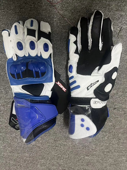 Two-X GP Pro Men's Motorcycle Racing Gloves - Long Leather Sports Protection with Touch Screen