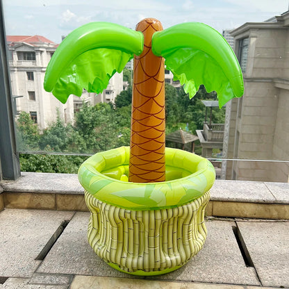 Tropical Palm Tree Inflatable Cooler - Pool Party Drink Holder