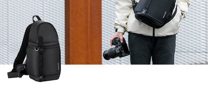 Camera Sling Backpack 10L - Waterproof DSLR/SLR Photography Bag