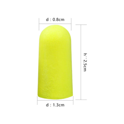 3M 312-1250 Foam Ear Plugs - 10 Pairs Corded Soft Noise Reduction Earplugs for Swimming & Hearing Protection