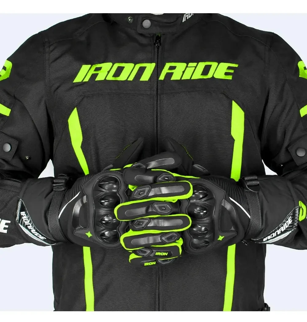 Waterproof Winter Motorcycle Gloves - Full Finger Protection with Touch Screen - Model WN-01