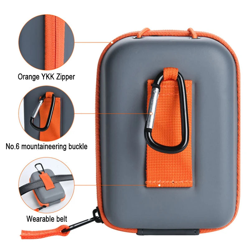 Golf Bag & Golf Rangefinder Organizer - Portable Golf PU Laser Rangefinder Pouch Instrument - Shockproof Golf Portable Waist Packs